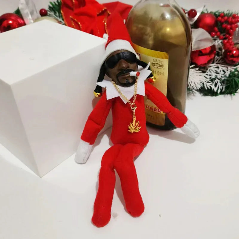 Christmas Elf Doll with Snoop on a Stoop Christmas Trees Decoration