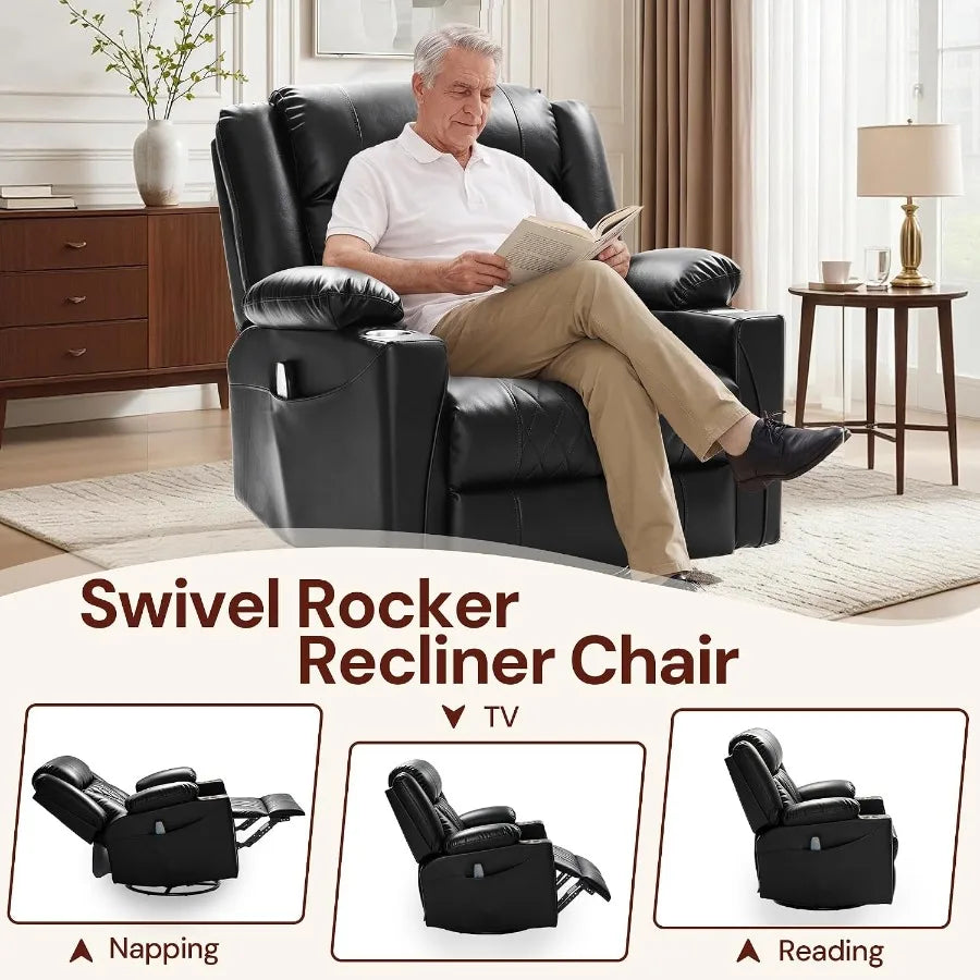 Faux Leather Recliner