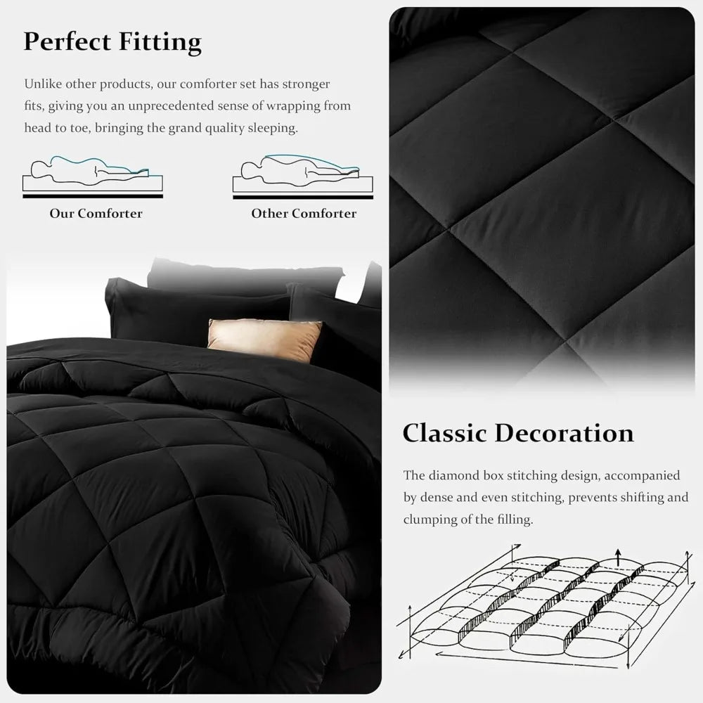 All Season Fluffy Comforter Set