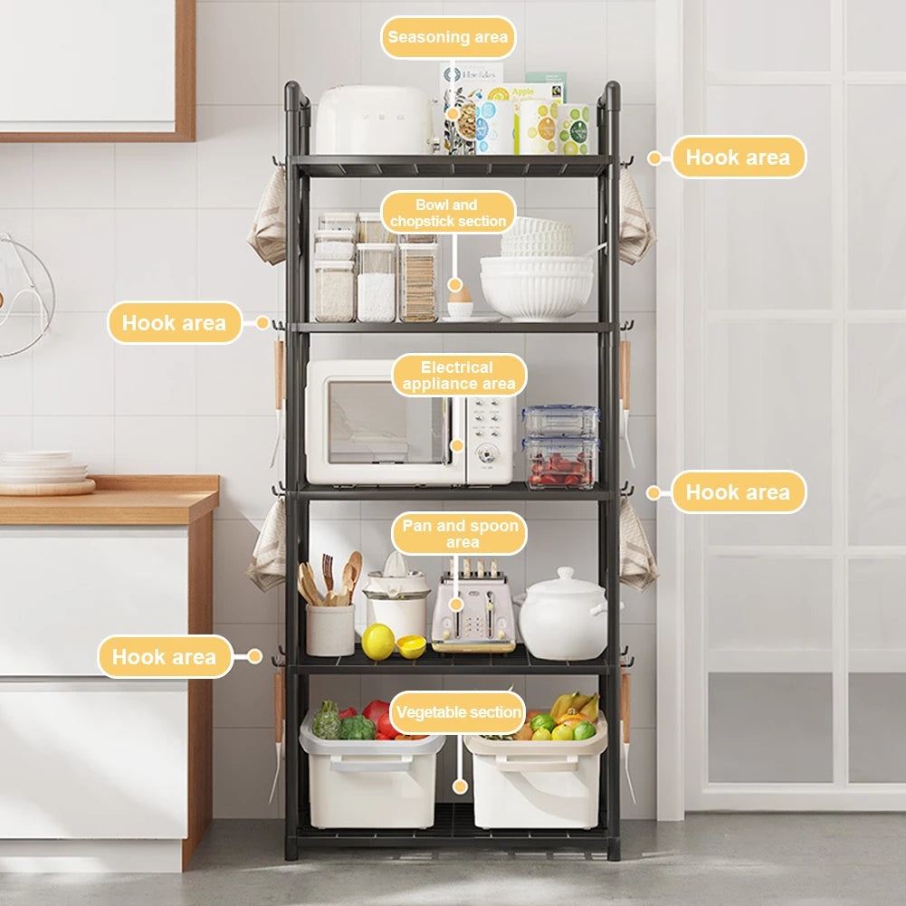 Kitchen Pantry Shelving Unit Heavy Duty Storage Shelf