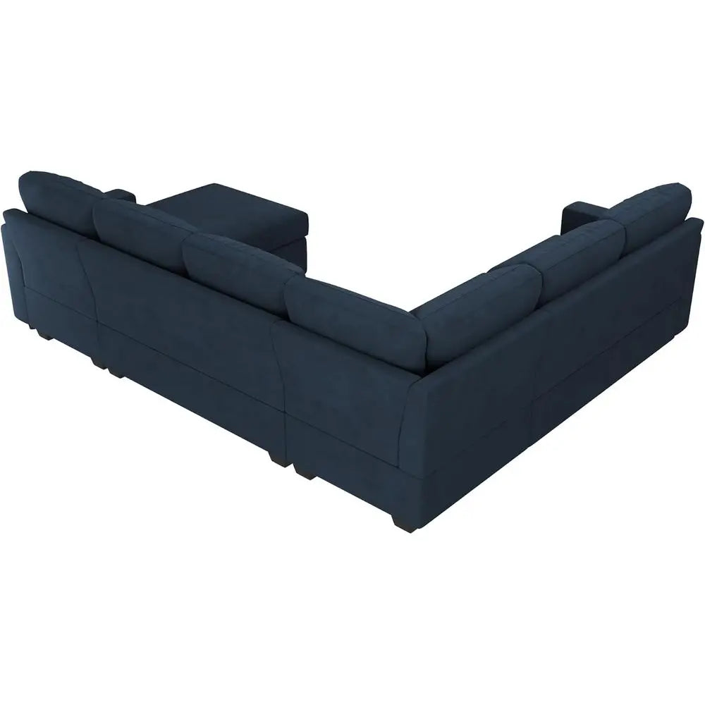 U-Shaped Sectional Sleeper Sofa with Pull-Out Bed