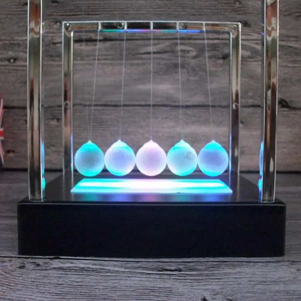 Newtons LED Light Up Balance Balls Desk Decor