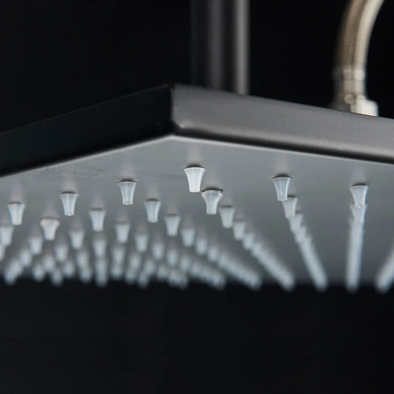 LED Bathroom Shower Rainfall Faucet System Set