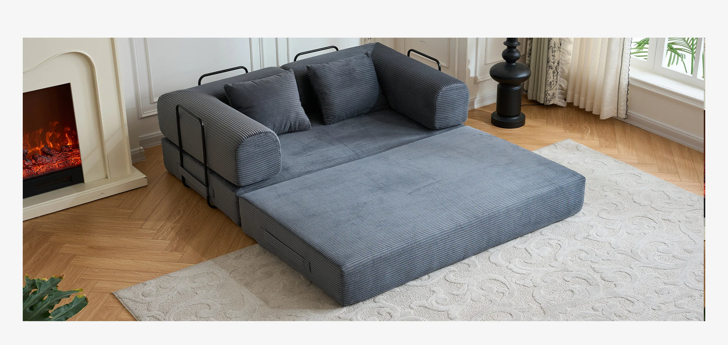Boneless Couch Foldable Convertible Futon Sleeper Sofa Bed