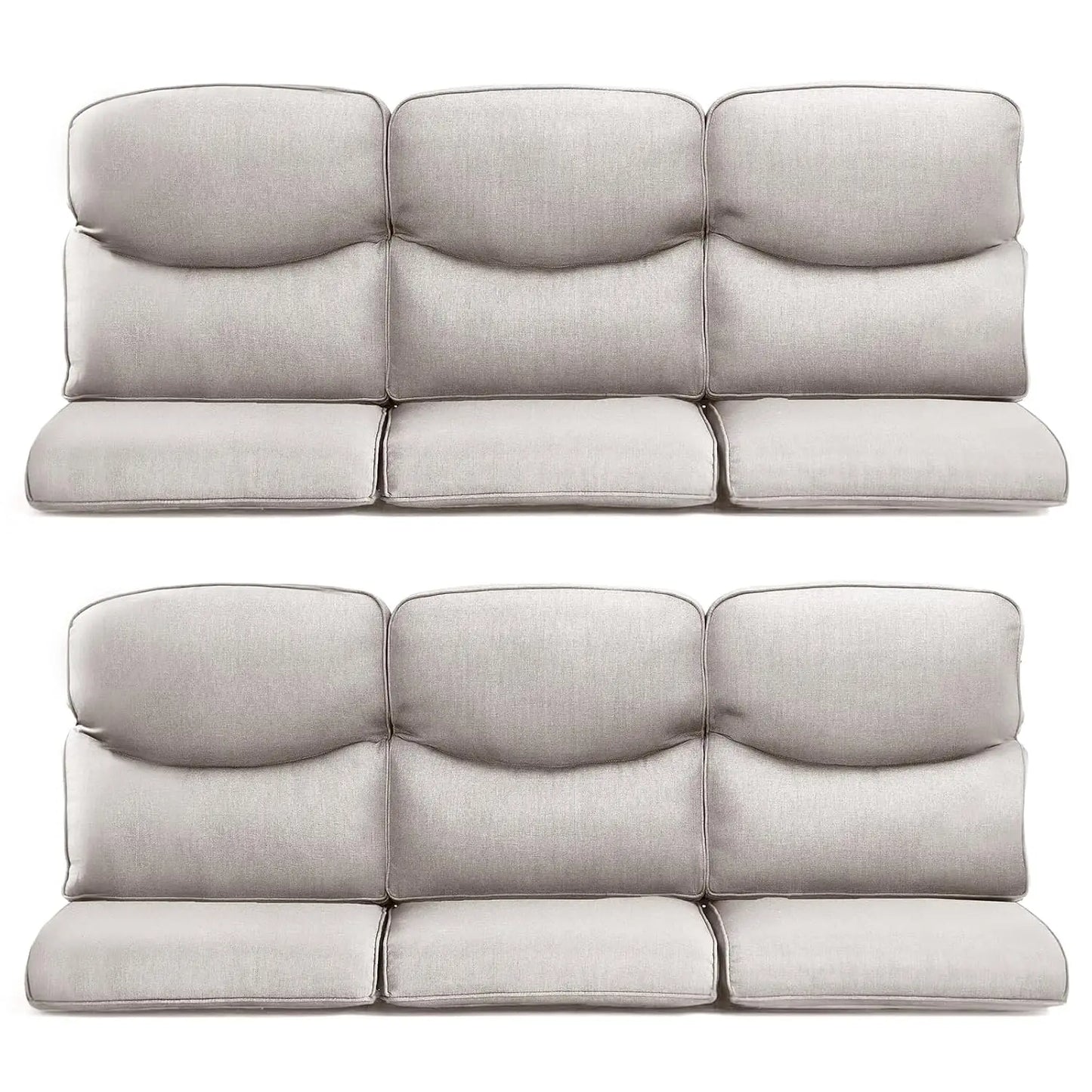Deep Seat Cushion Set Zippered Removable Cover