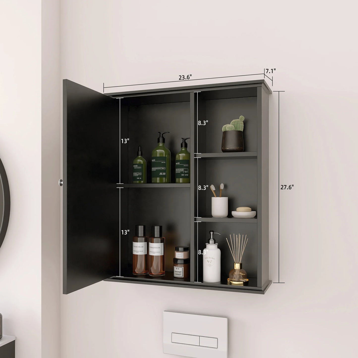 Blue Bathroom Storage Cabinet Decoration Wall Cabinet for Laundry Room&Kitchen&Living Room