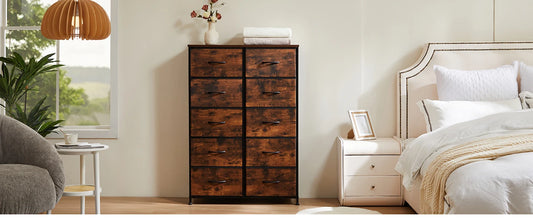 Bedside Table with Wardrobe Steel Frame Closet and Storage Cabinet