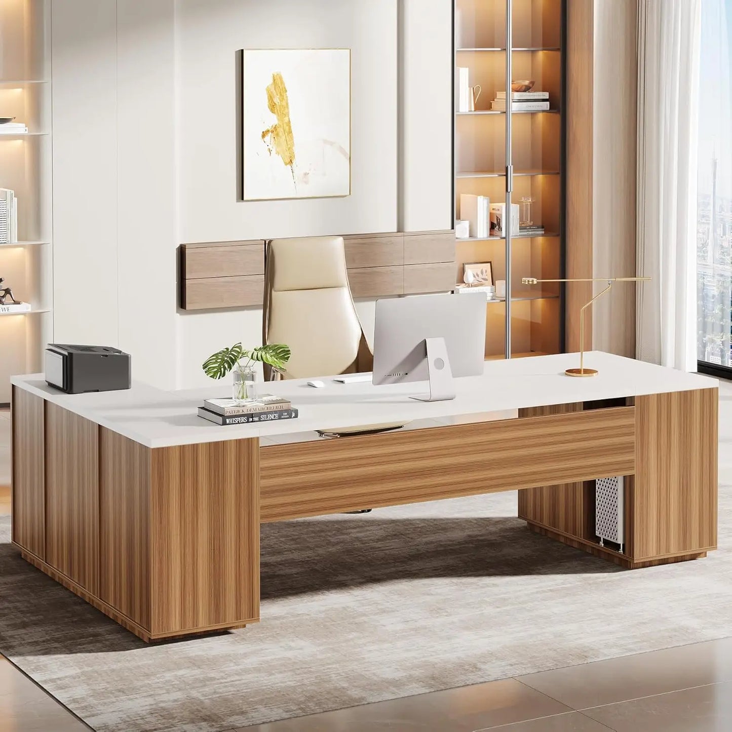 L-Shaped Executive Desk
