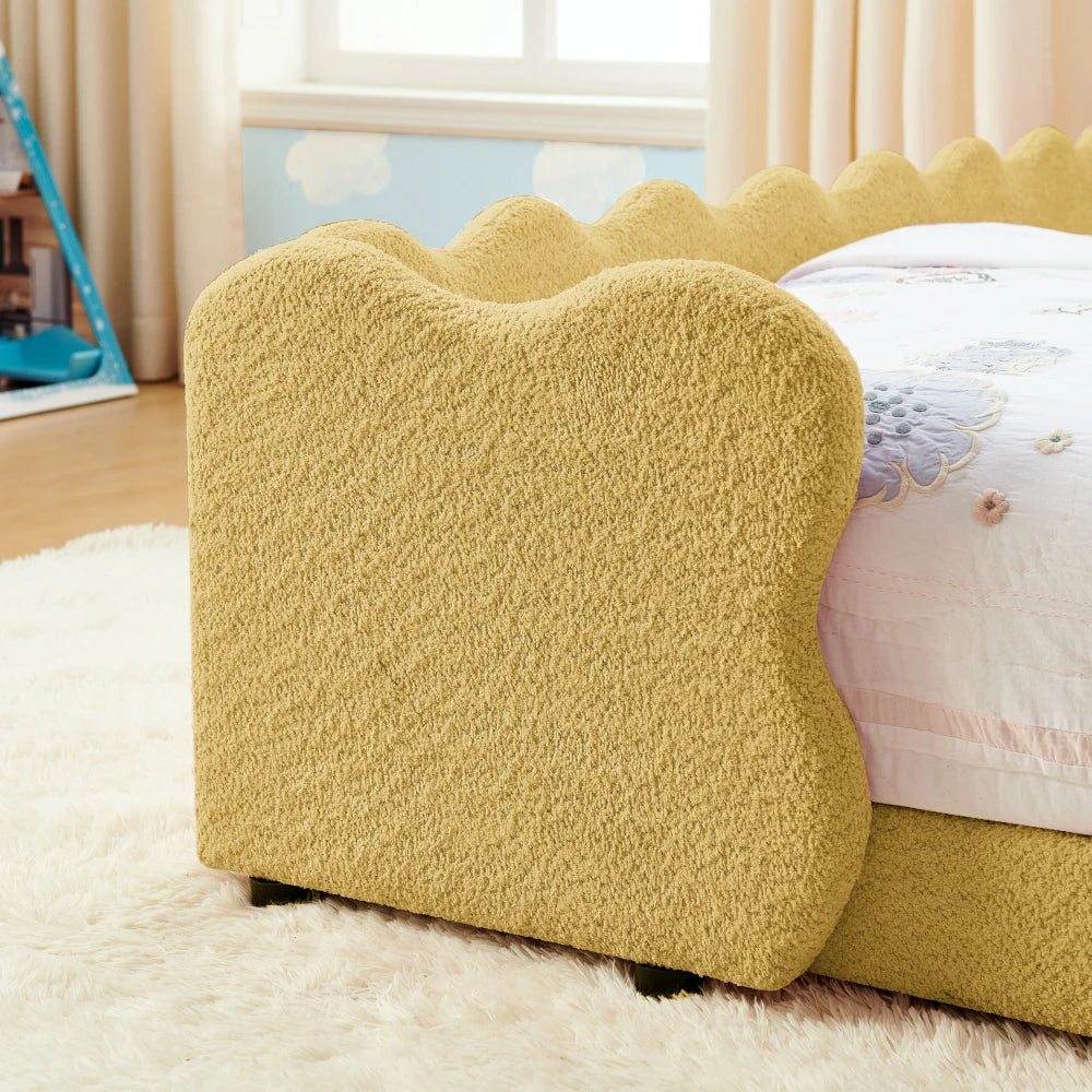 Cute Dinosaur-Shaped Bed with Safety Guardraild