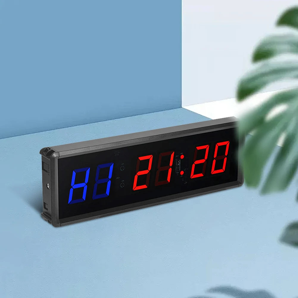 LED Workout Clock Remote Control Count Down/Up