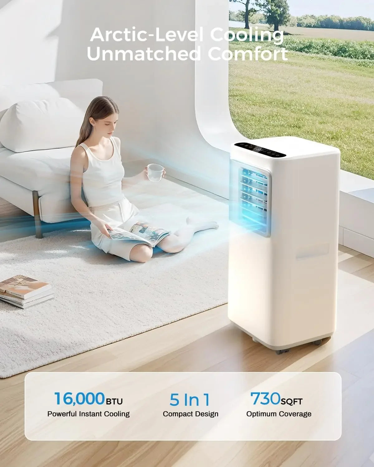 Portable-Air-Conditioner - 5 in 1 Wifi Smart Air Conditioner