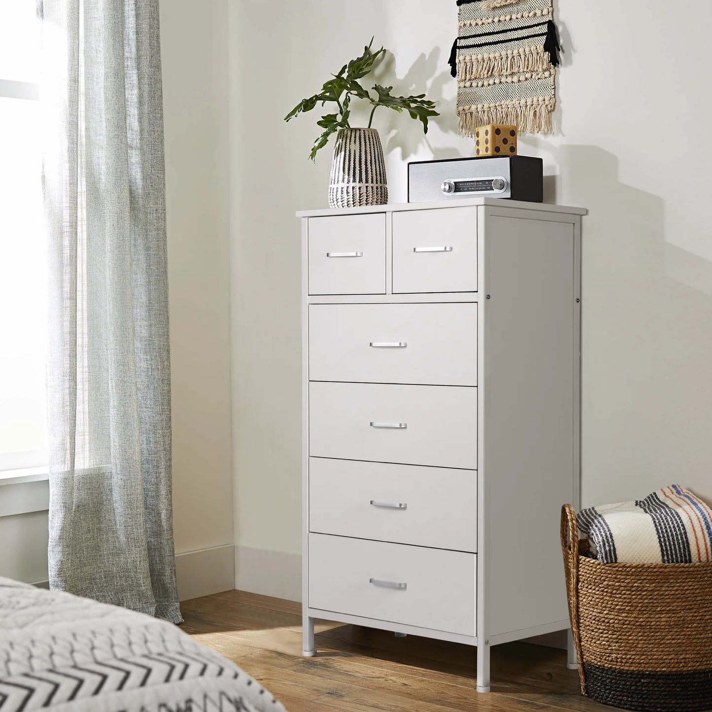 Drawer Dresser storage organizer with Steel Frame