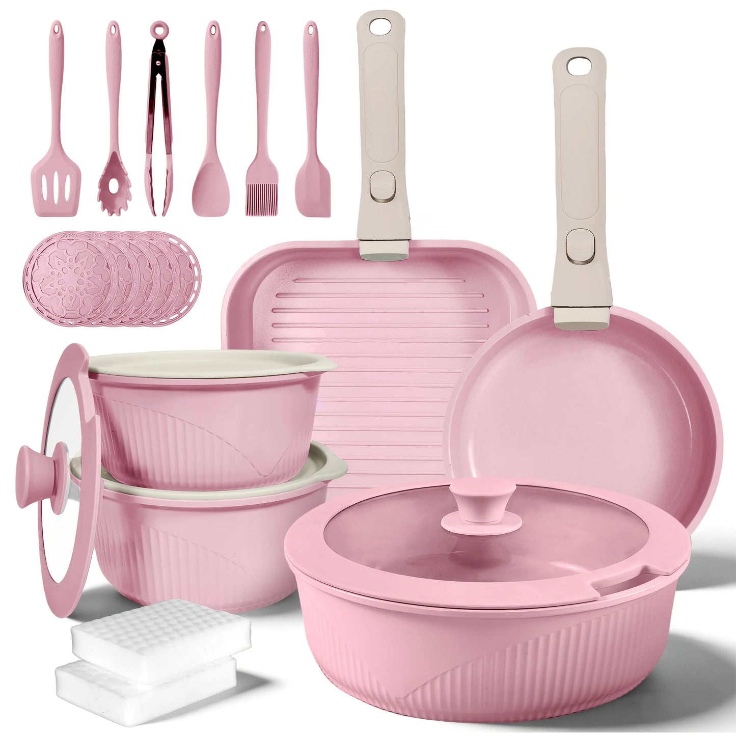 Pots & Pans Non-Stick Cookware Set