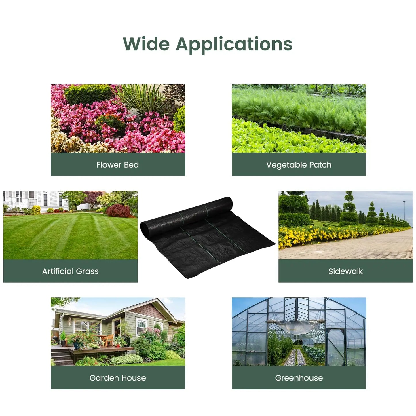 Garden Weed Barrier Landscape Fabric