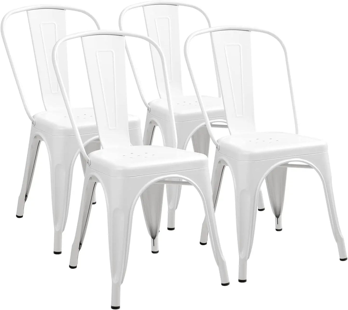Furmax Metal Stackable Classic Trattoria Chair
