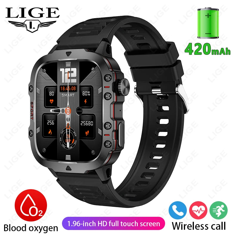 New For Xiaomi Military Smart Watch Outdoor Sports Fitness Tracker