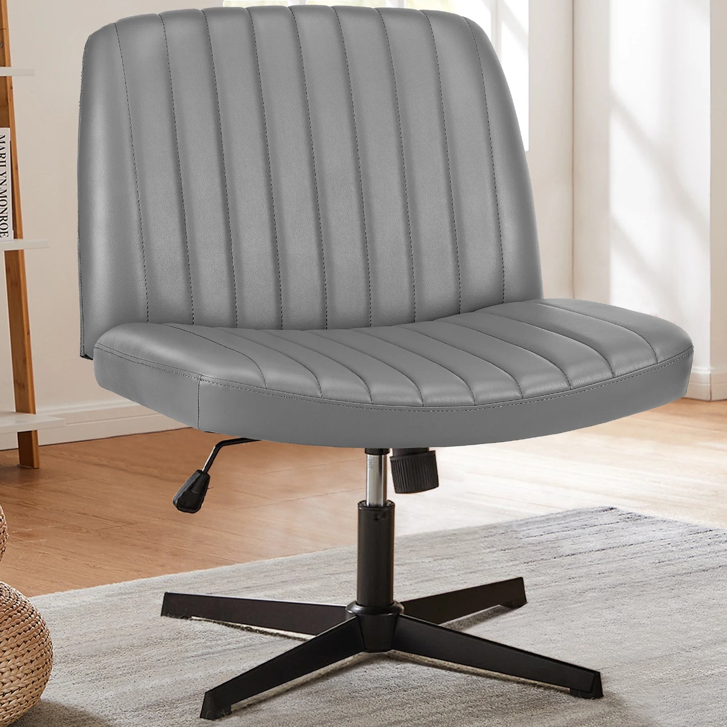 Cross Legged Rocking Chair Armless Wide