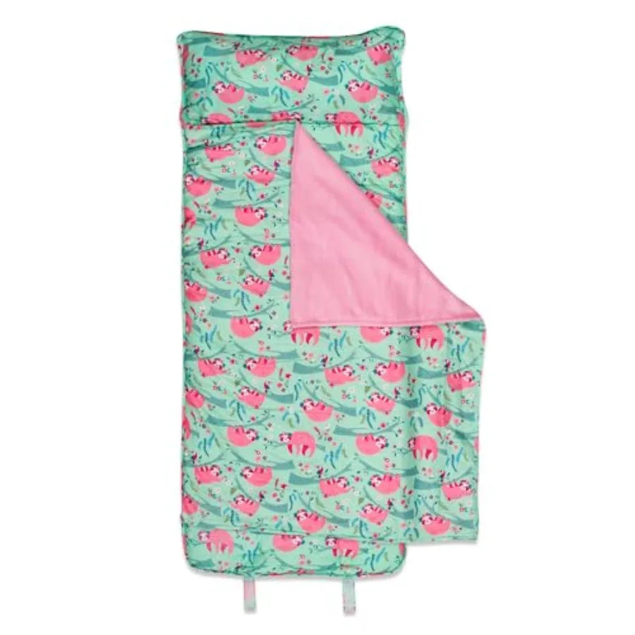 Toddler All Over Print Nap Mat with Soft Blanket and Removable Pillow