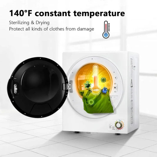 Potable Clothes Dryer w/4 Automatic Drying Mode Stainless Steel