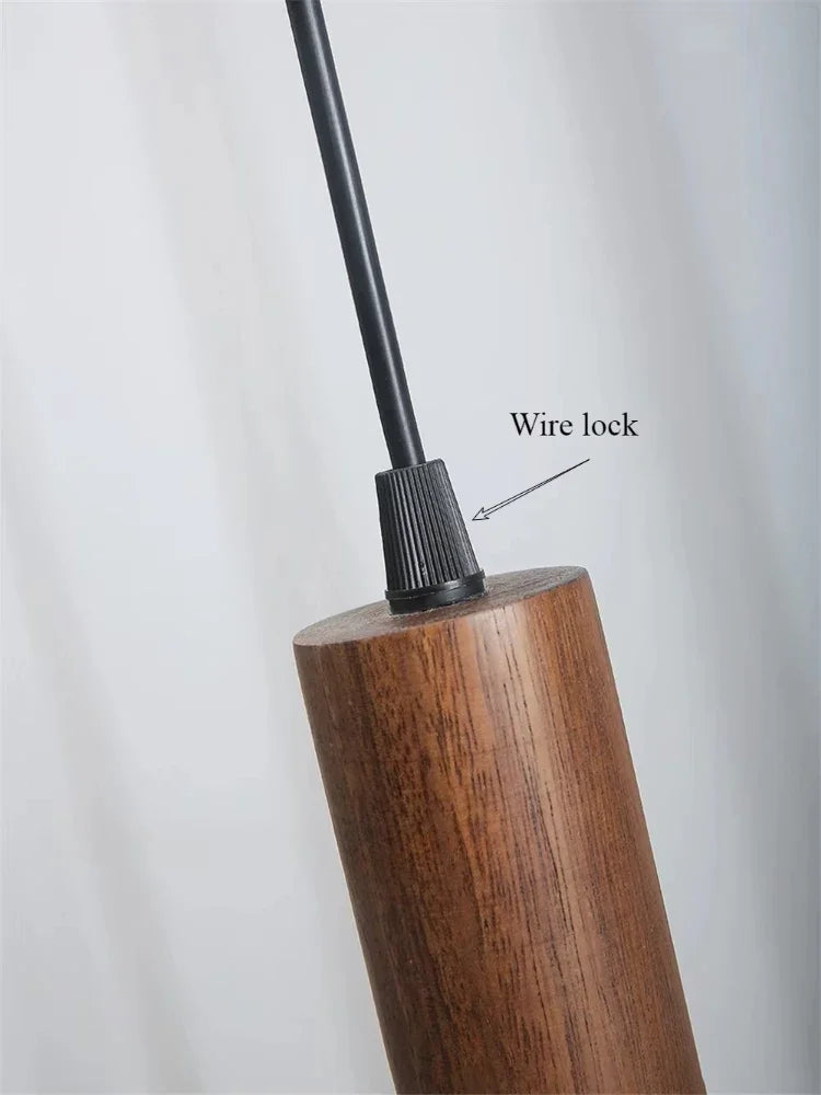 Modern Minimalist Wooden LED Pendant Light