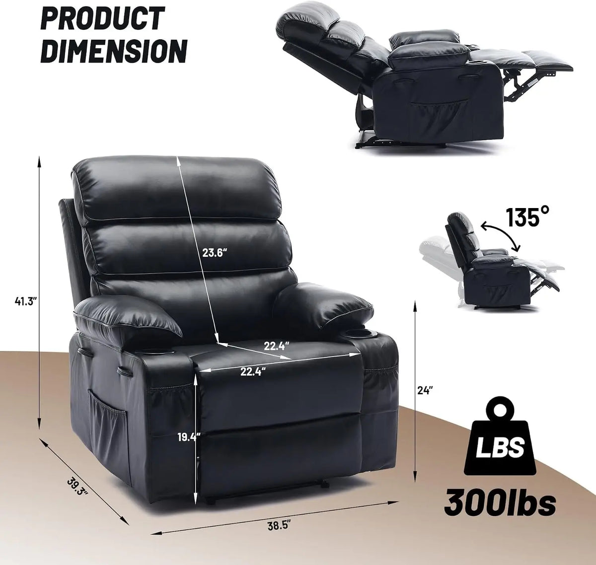 Luxury High End Relaxing Recliner Chair