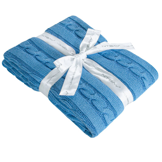 Cable Knit Baby Blanket