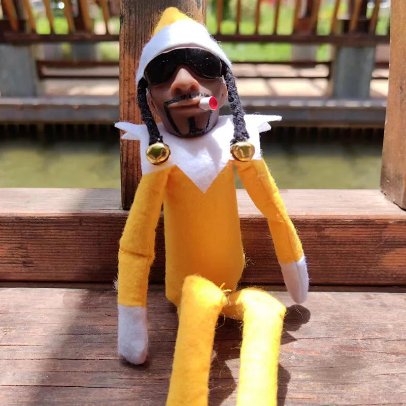Christmas Elf Doll with Snoop on a Stoop Christmas Trees Decoration