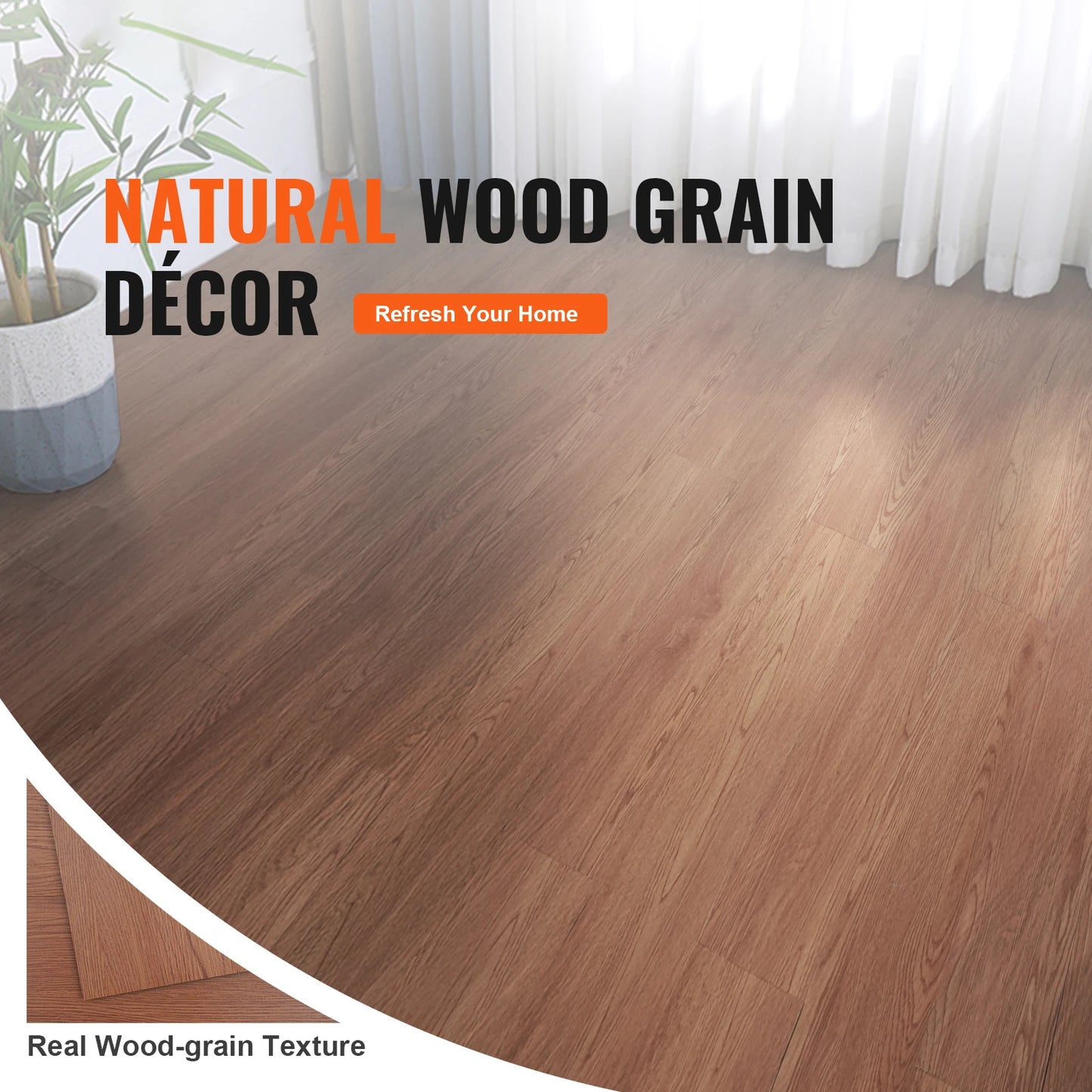 Self Adhesive Vinyl Floor - Thick Peel & Stick DIY Flooring