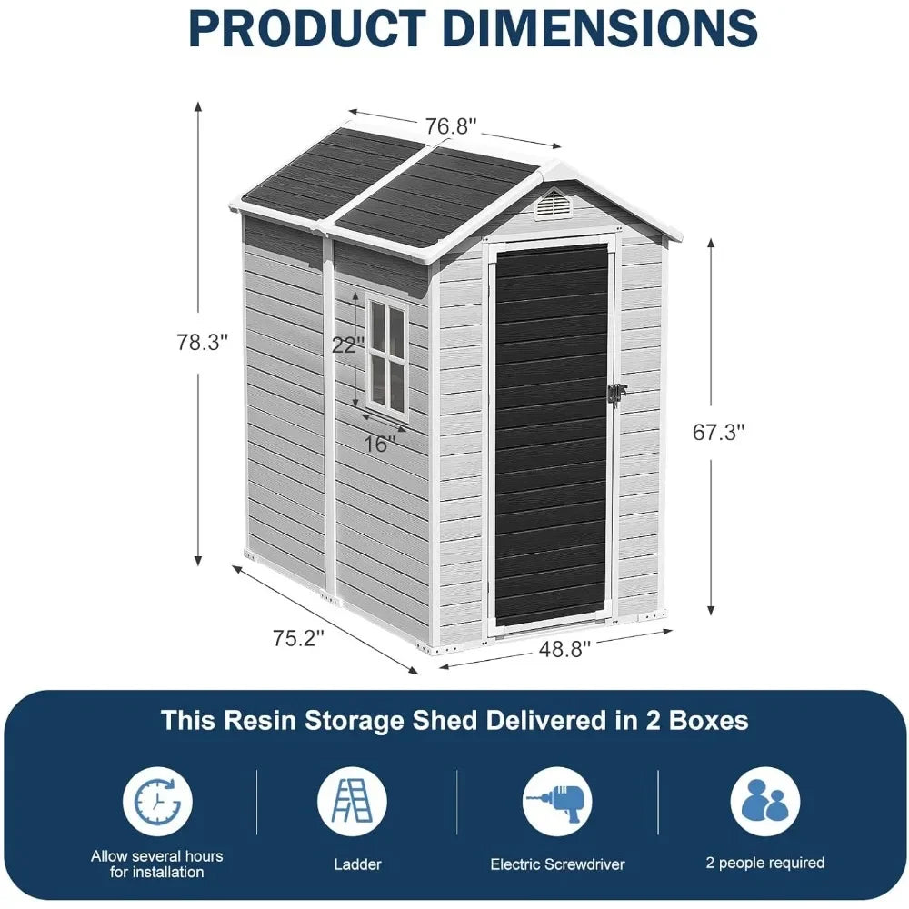 Resin Outdoor Storage Shed