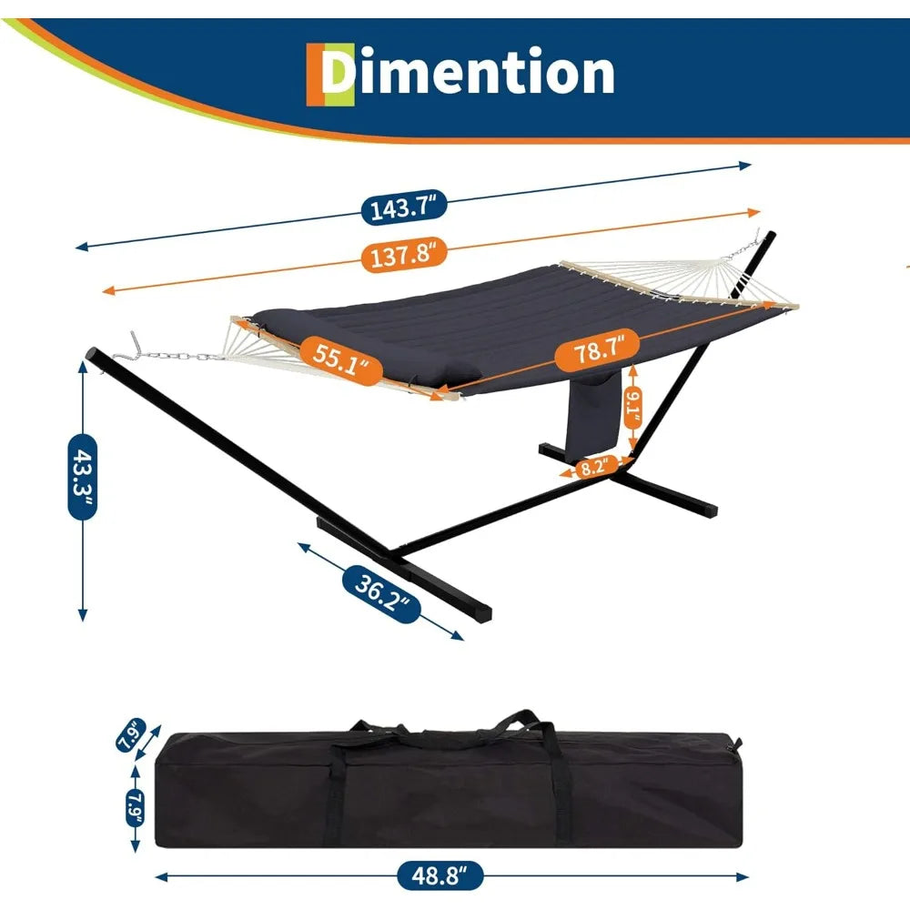 Double Hammock with Stand