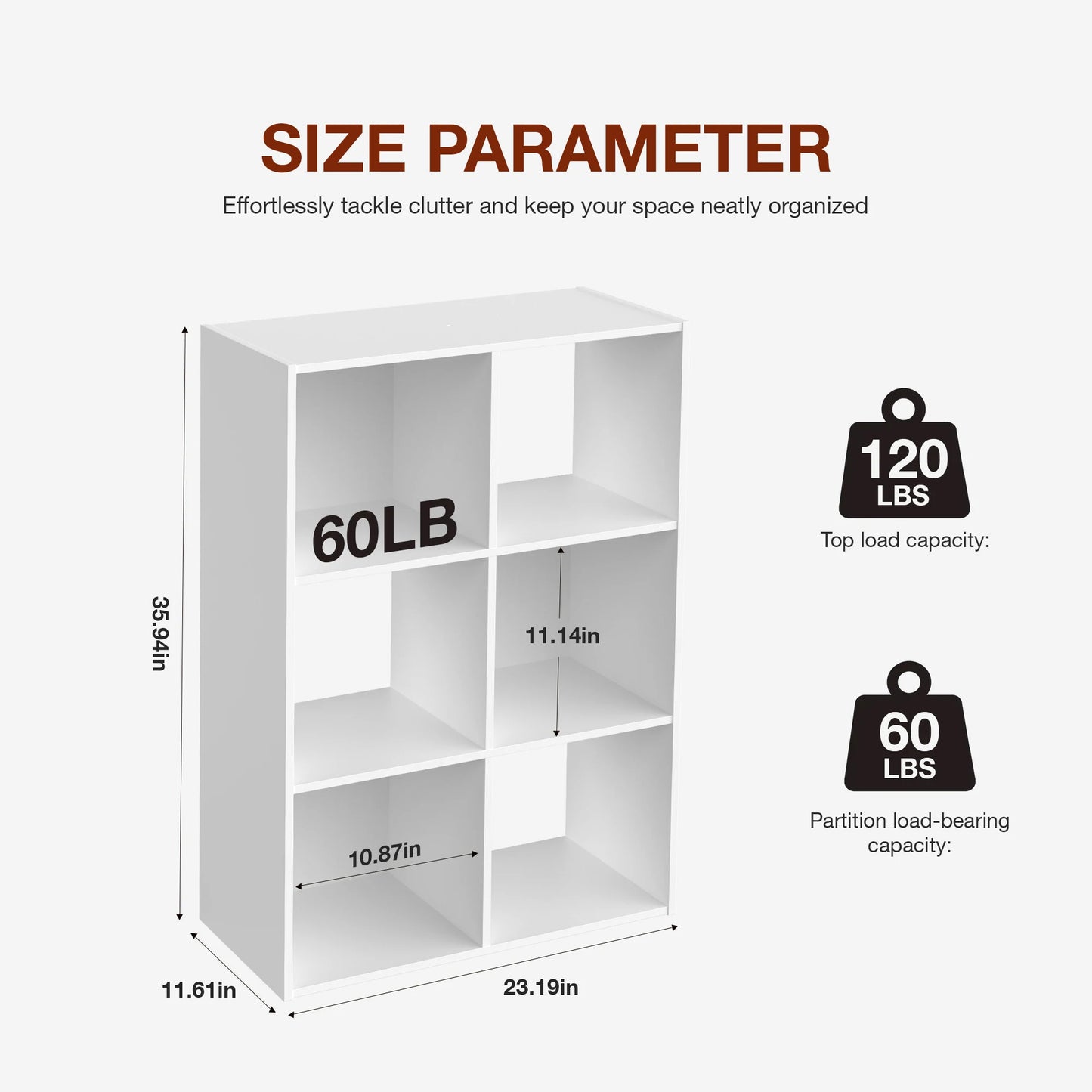 Wooden Cube Storage Organizer