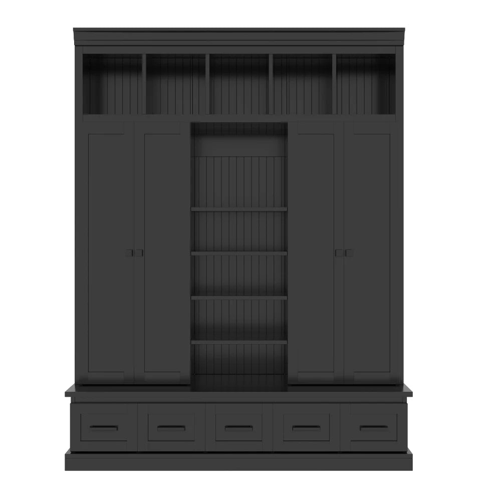 Hall Entryway Storage Organizer Cabinet with Bench