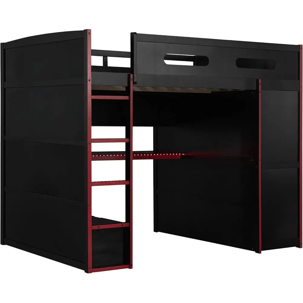 Full-Size Gaming Bed with Desk