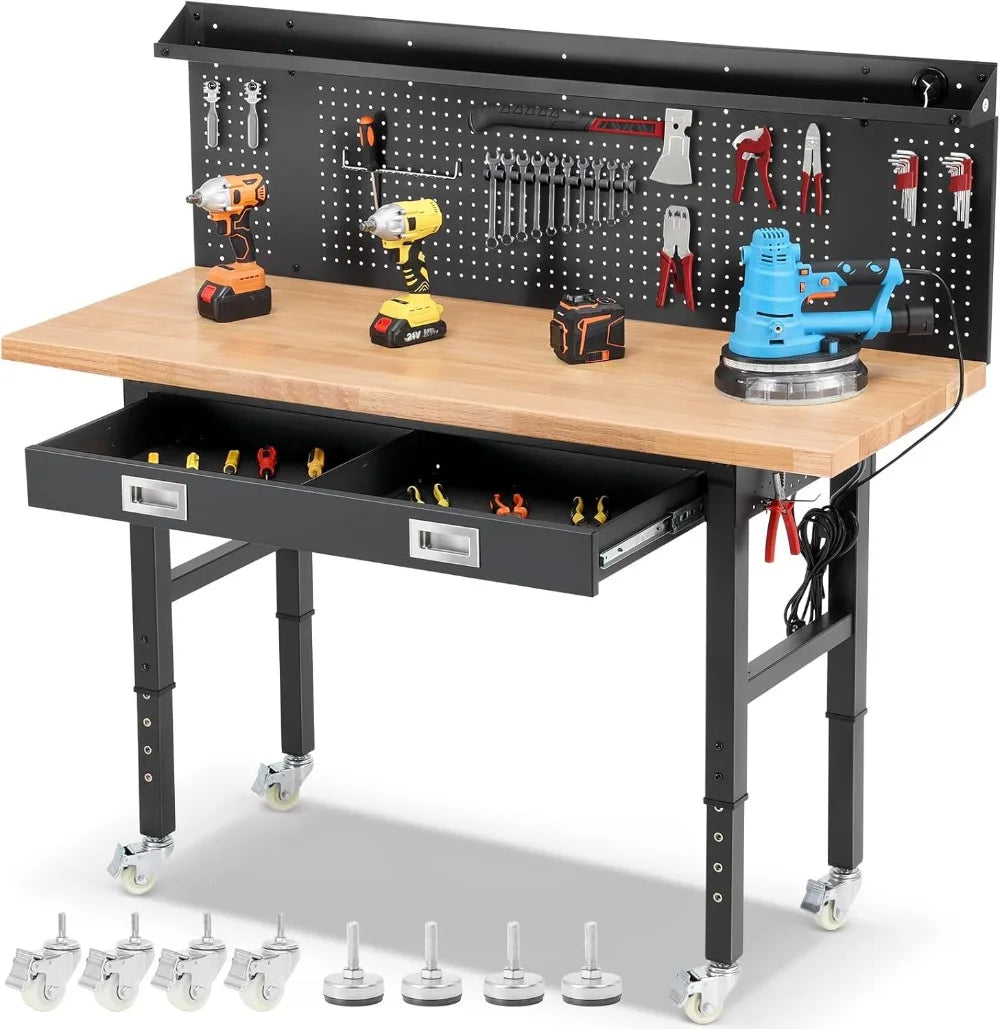 Garage Workbench for Woodworking Workshop