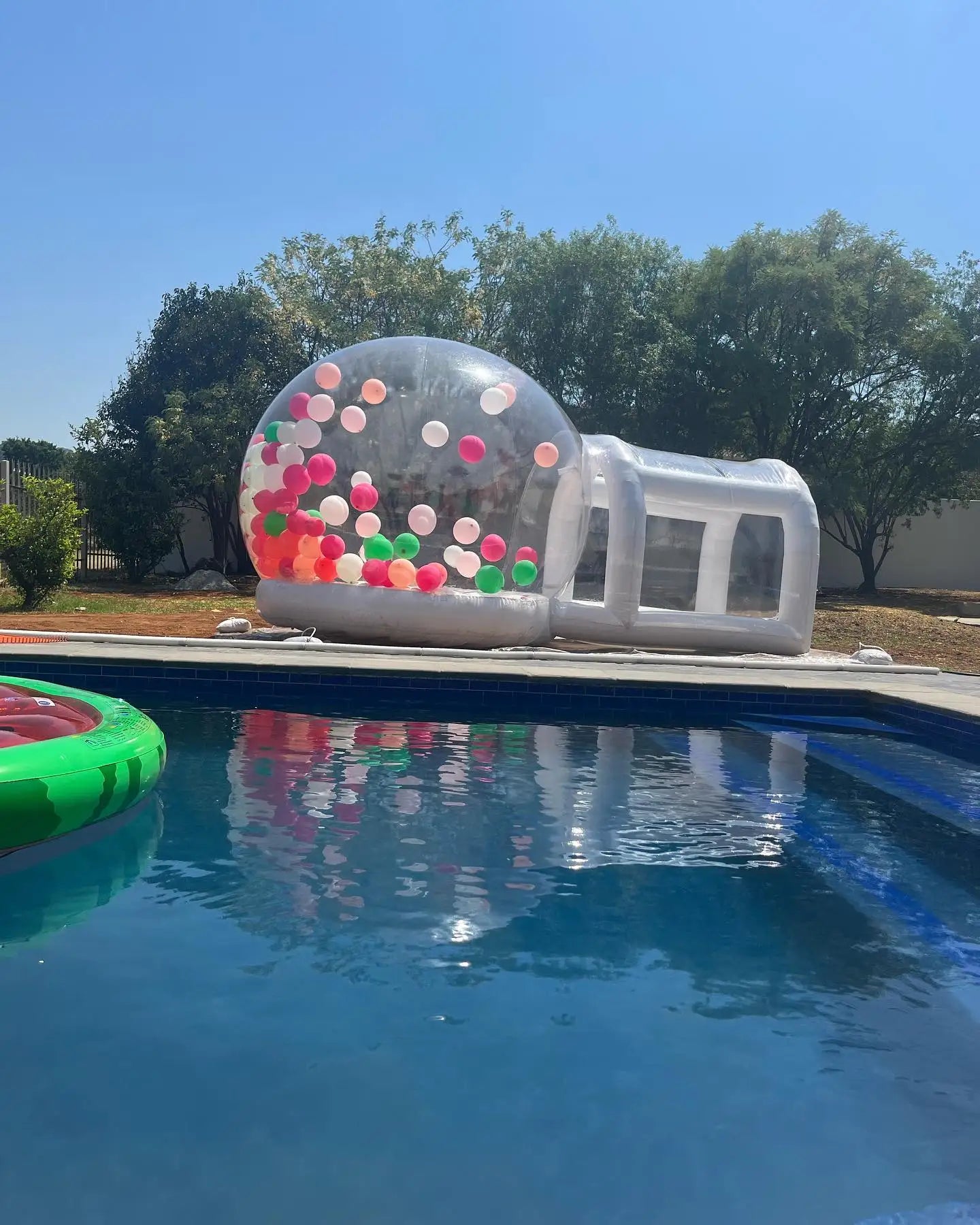 Inflatable Bubble House With Trampoline & transparent Dome