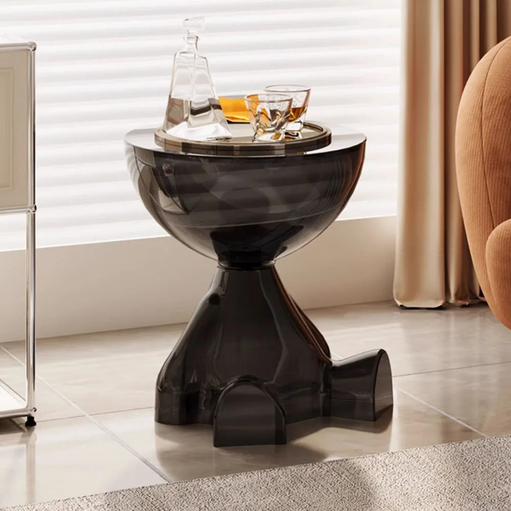 Transparent  Small Flat Head Coffee Table