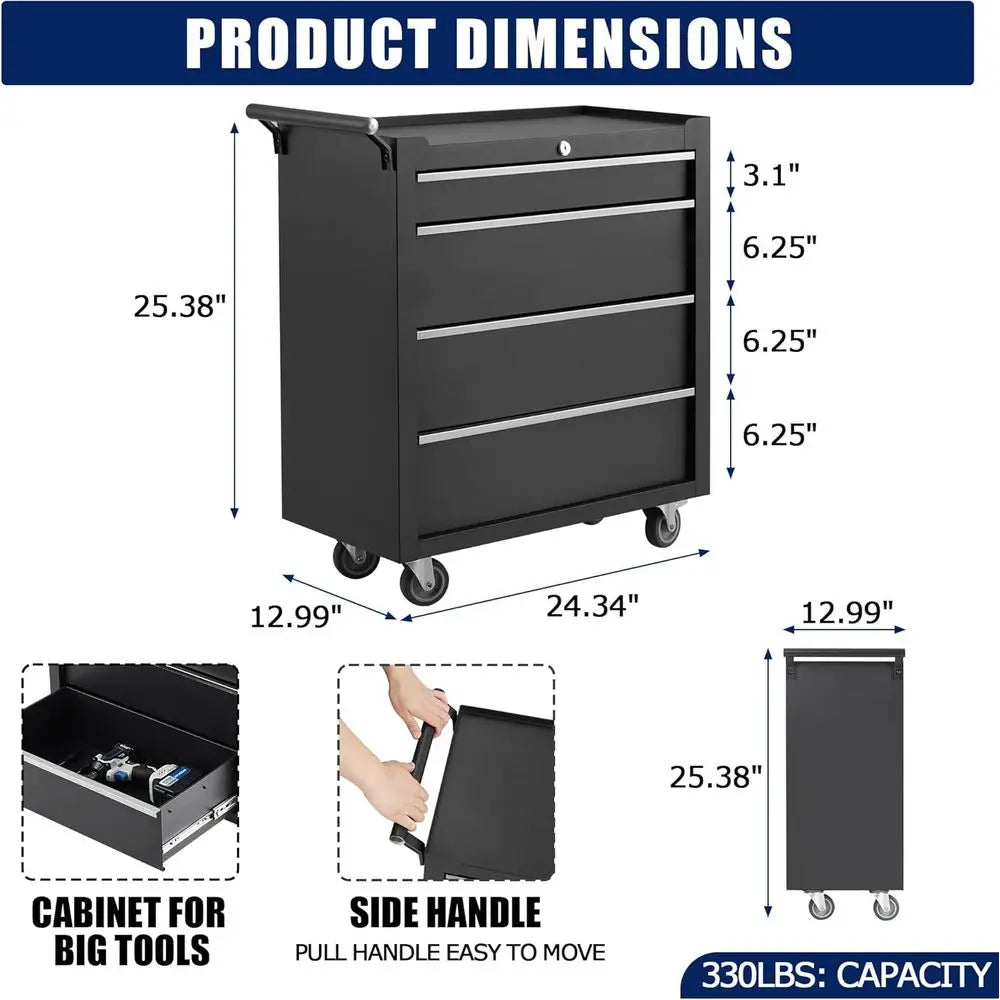 Industrial-Grade Steel Tool Cabinet