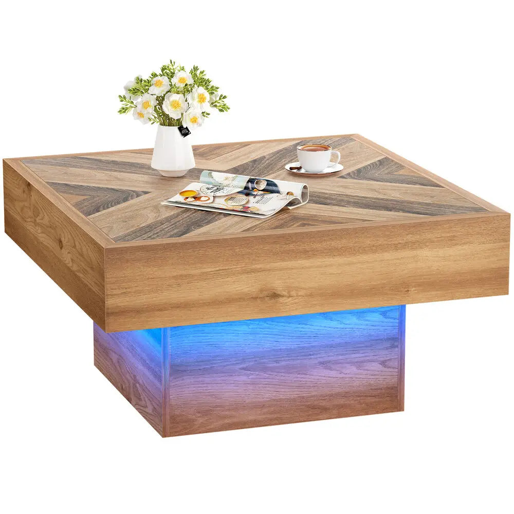 Square LED Coffee Table