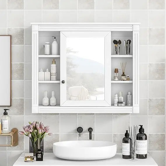Wall Mounted Bathroom Medicine Cabinet with Mirror