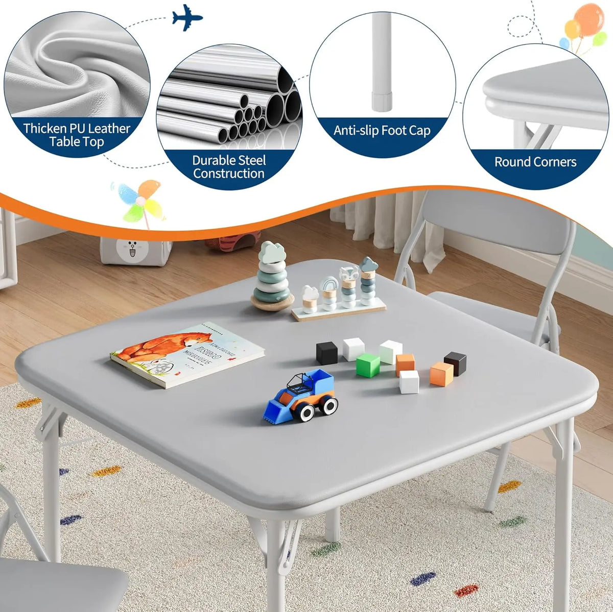 Folding Table and Chairs Set