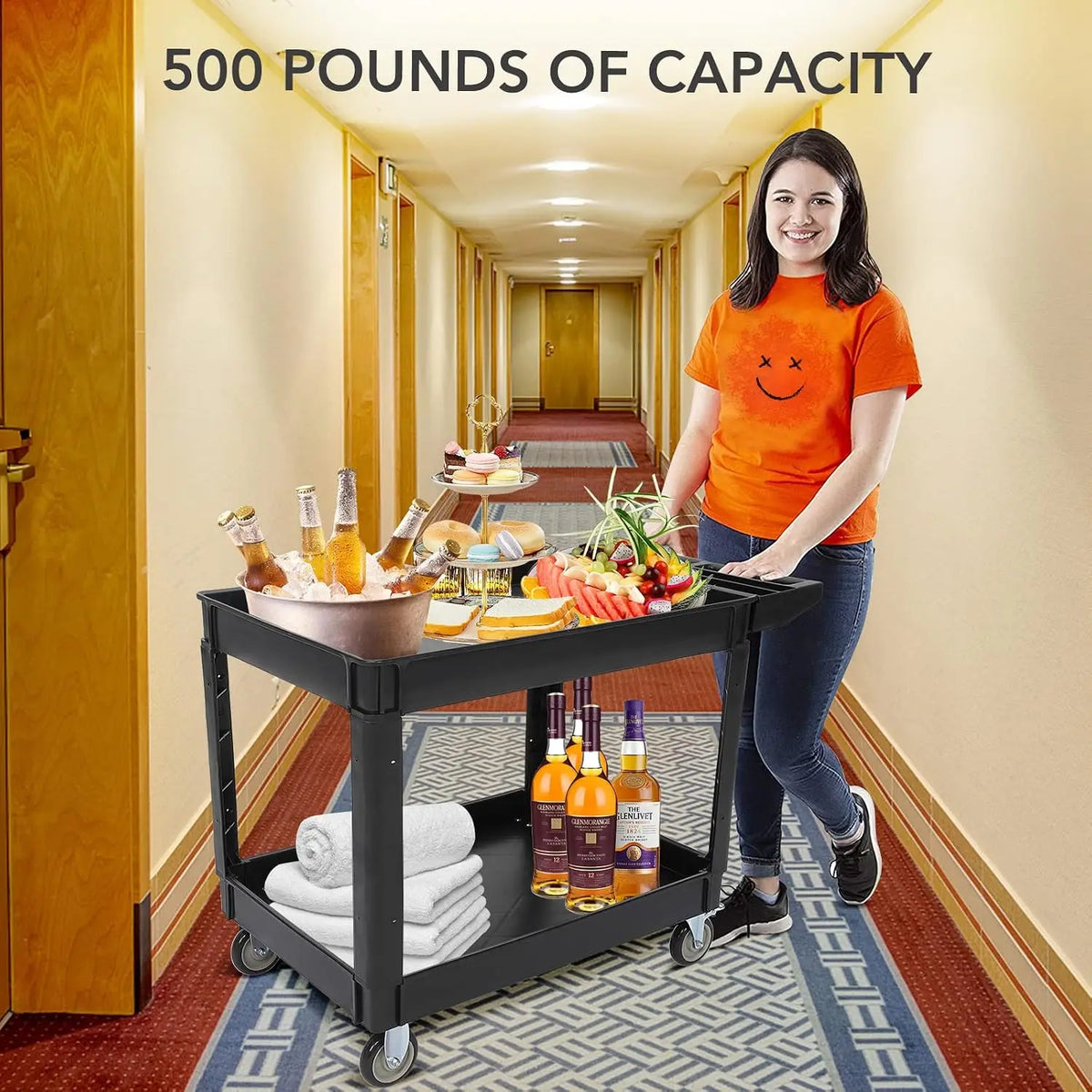 Heavy Duty Steel Utility Rolling Tool Cart