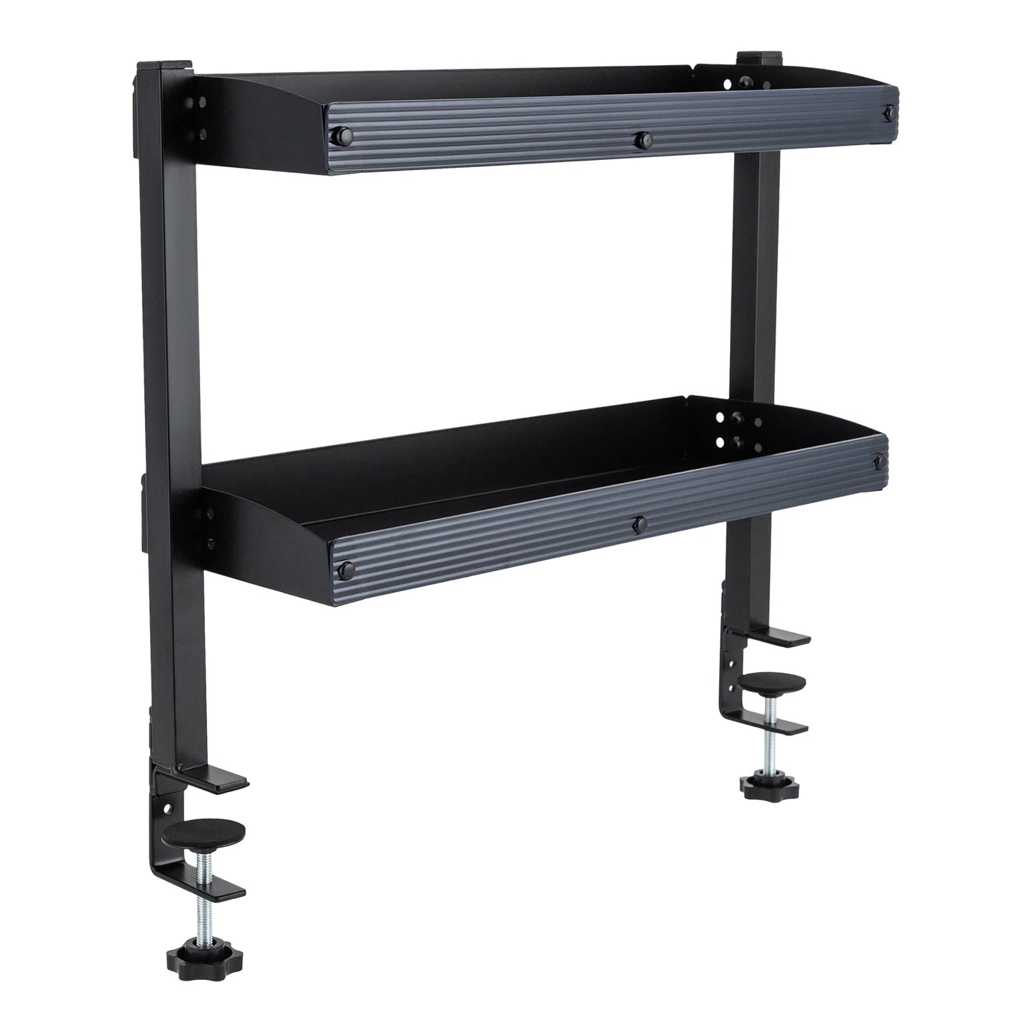 Clamp-on Desk Shelf, 2-Tier, Above or Under Table Corner Shelves Organizer
