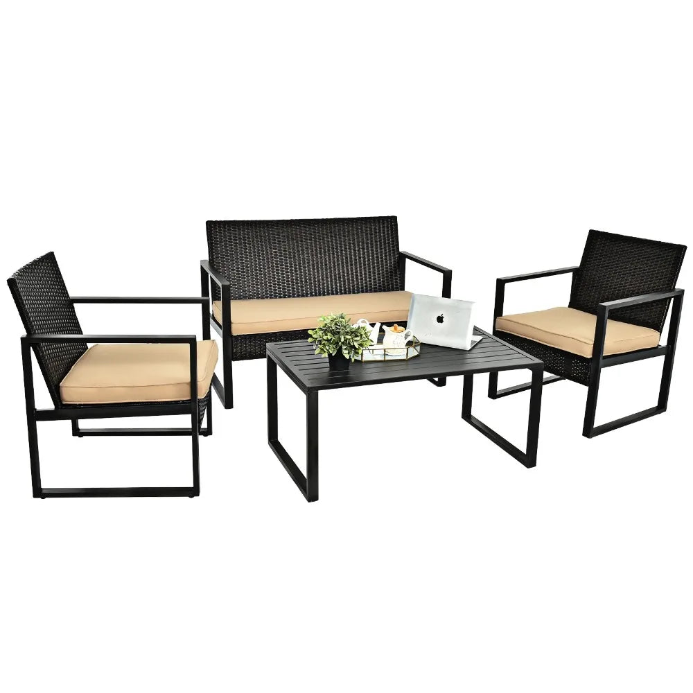 Patio Rattan Furniture Set