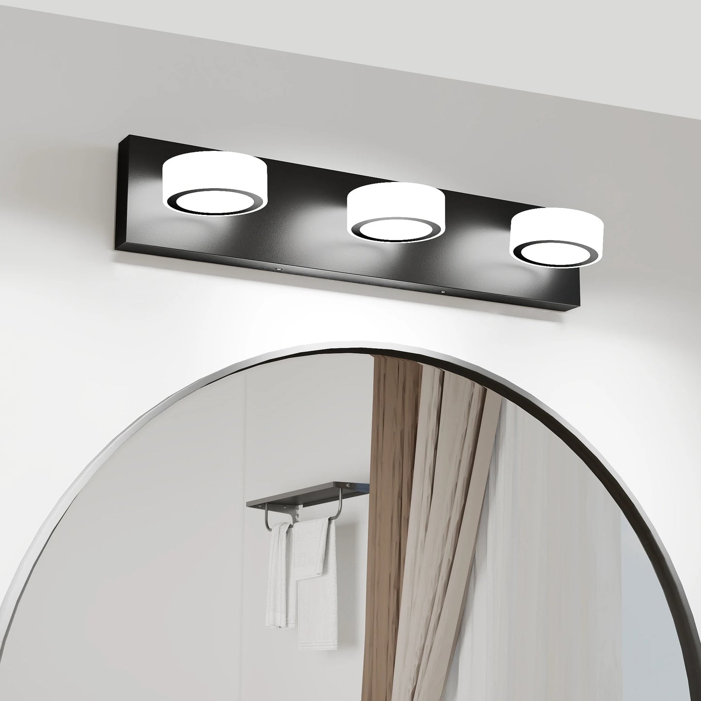 Bathroom LED Modern Black/Chrome Vanity Lights