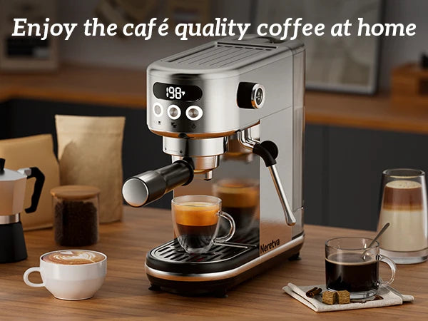 Espresso Machine Maker with LED Display