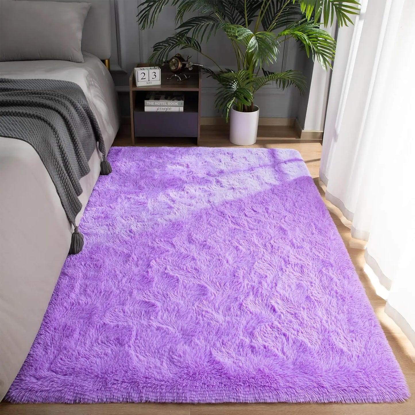 Fluffy Rugs Non Slip Rugs for Hardwood Floors and Room Decor