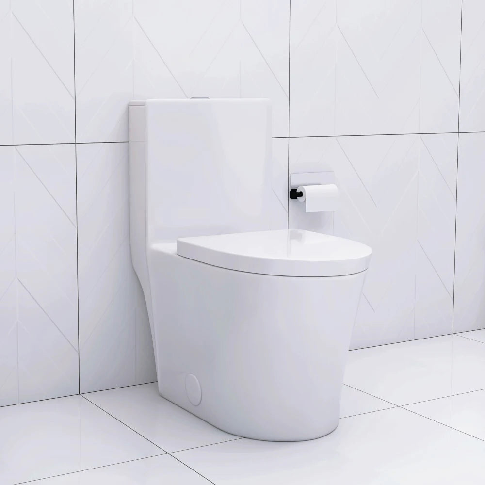 Elongated One Piece Toilet  Water Saving