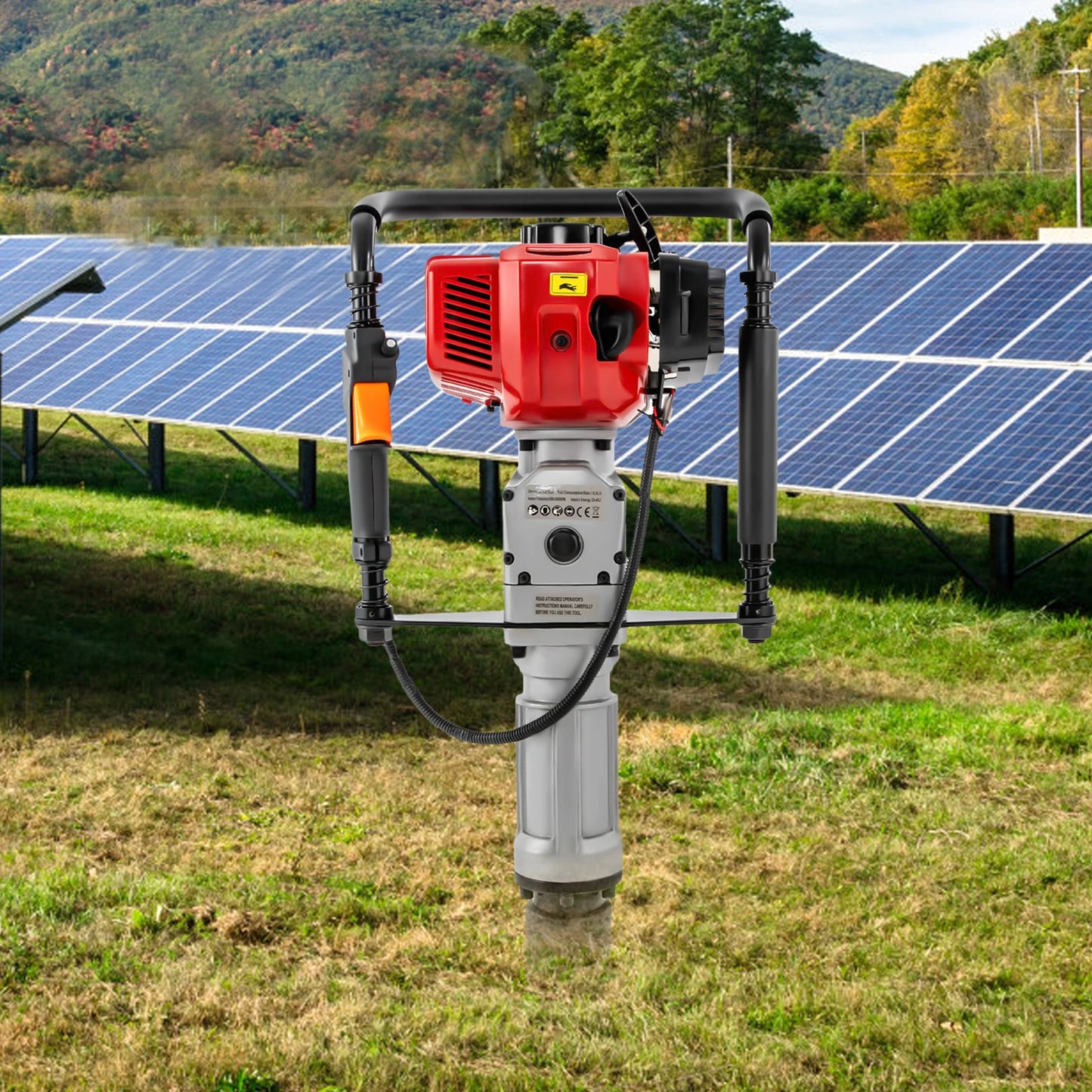 Air Cooling Single-cylinder Petrol Garden Fencing Push Pile Tool