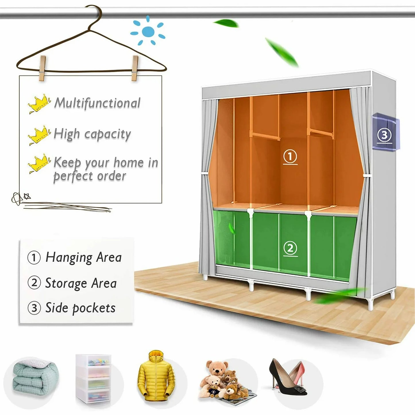 Closet Wardrobe Organizer