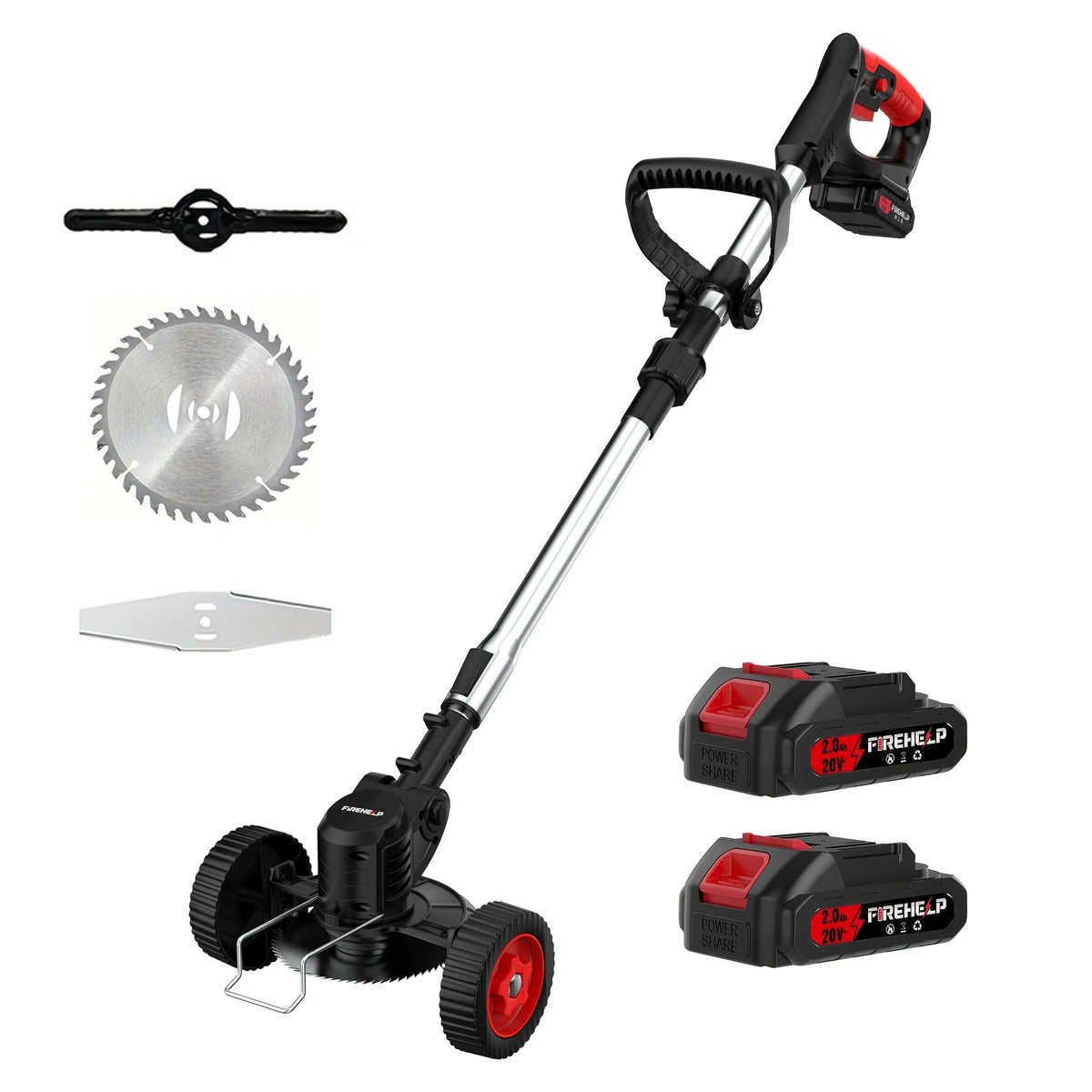 3-in-1 Cordless Lawn Mower + Trimmer + Edge Trimmer